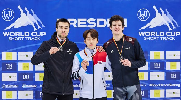 Canadians Felix Roussel and Courtney Sarault win World Cup bronze in Dresden