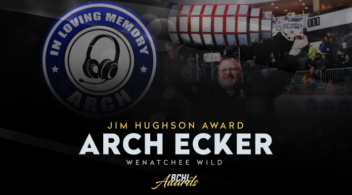 Former Wenatchee Wild play-by-play man Arch Ecker unanimous decision for Broadcaster of the Year