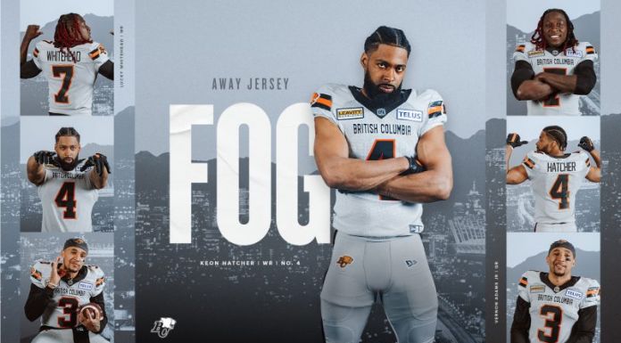 BC Lions unveiled a re-brand of their New Era uniforms