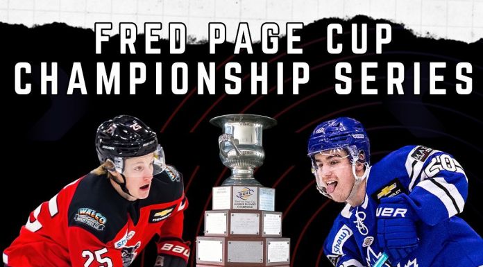 BCHL Fred Page Cup Final schedule -Penticton Vees vs Alberni Valley Bulldogs