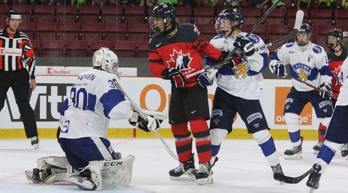 Canada falls to Finland in prelim opener