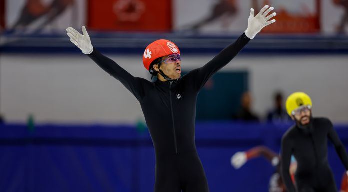 William Dandjinou and Courtney Sarault crowned Canadian short track champions
