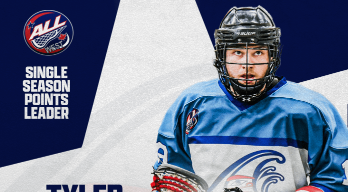 Tyler Kirkby has set a new Arena Lacrosse League single-season points record