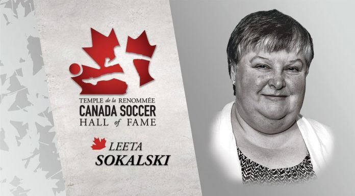 BC Soccer President Leeta Sokalski honoured by the Canada Soccer Hall of Fame