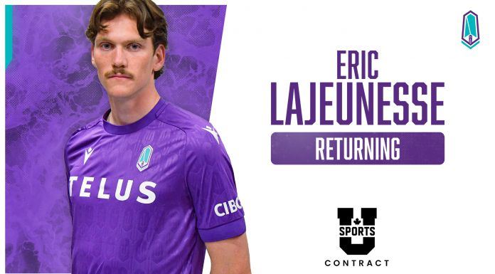 Pacific FC Signs Eric Lajeunesse on U SPORTS Contact