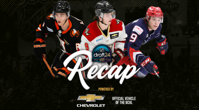 SIX BCHL PLAYERS SELECTED IN 2024 NHL ENTRY DRAFT