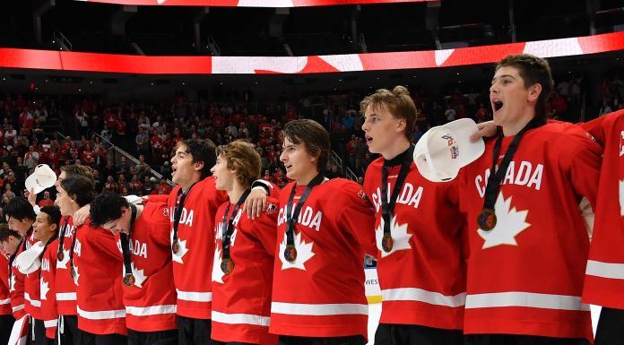 Victoria Royals forward Cole Reschny has won gold with Team Canada