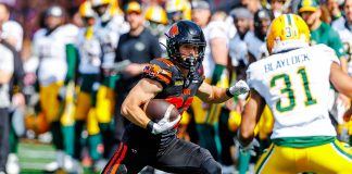 Lions In Langford : Elks Take Preseason Matchup Over Lions